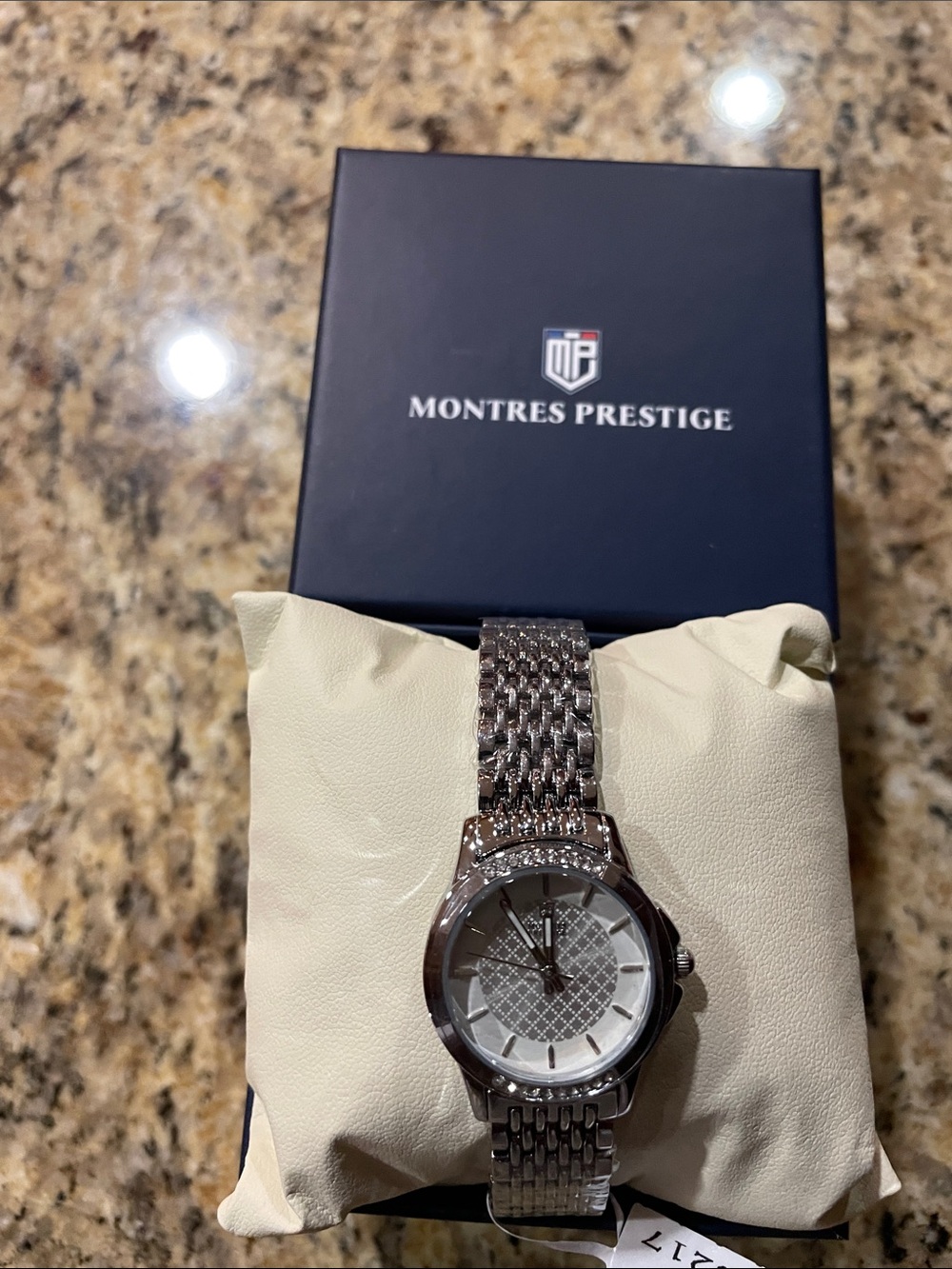 Montres Prestige Women’s Silver Bracelet Watch